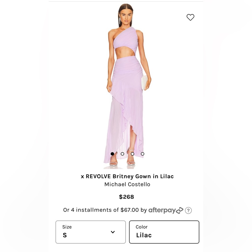 Michael Costello x Revolve Britney Gown Lilac